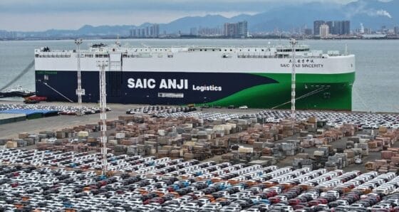 China new car export